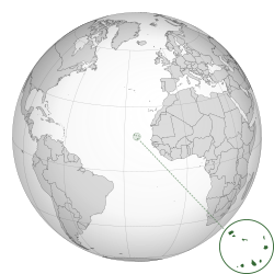 Locator map for Cabo Verde