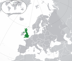 Locator map for United Kingdom