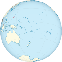 Locator map for Guam