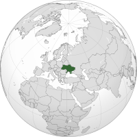 Locator map for Ukraine
