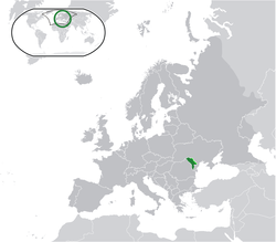 Locator map for Moldova (Republic of)