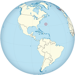 Locator map for Bermuda