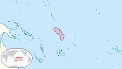 Locator map for Tuvalu