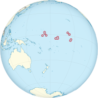 Locator map for Kiribati