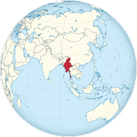 Locator map for Myanmar